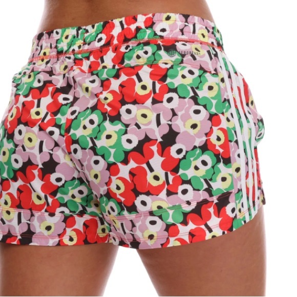 Adidas x Marimekko floral-print pacer shorts NWT - Picture 2 of 7